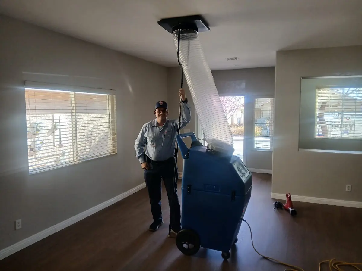 Professional Dryer Vent Cleaning work inside a Jacksonville home